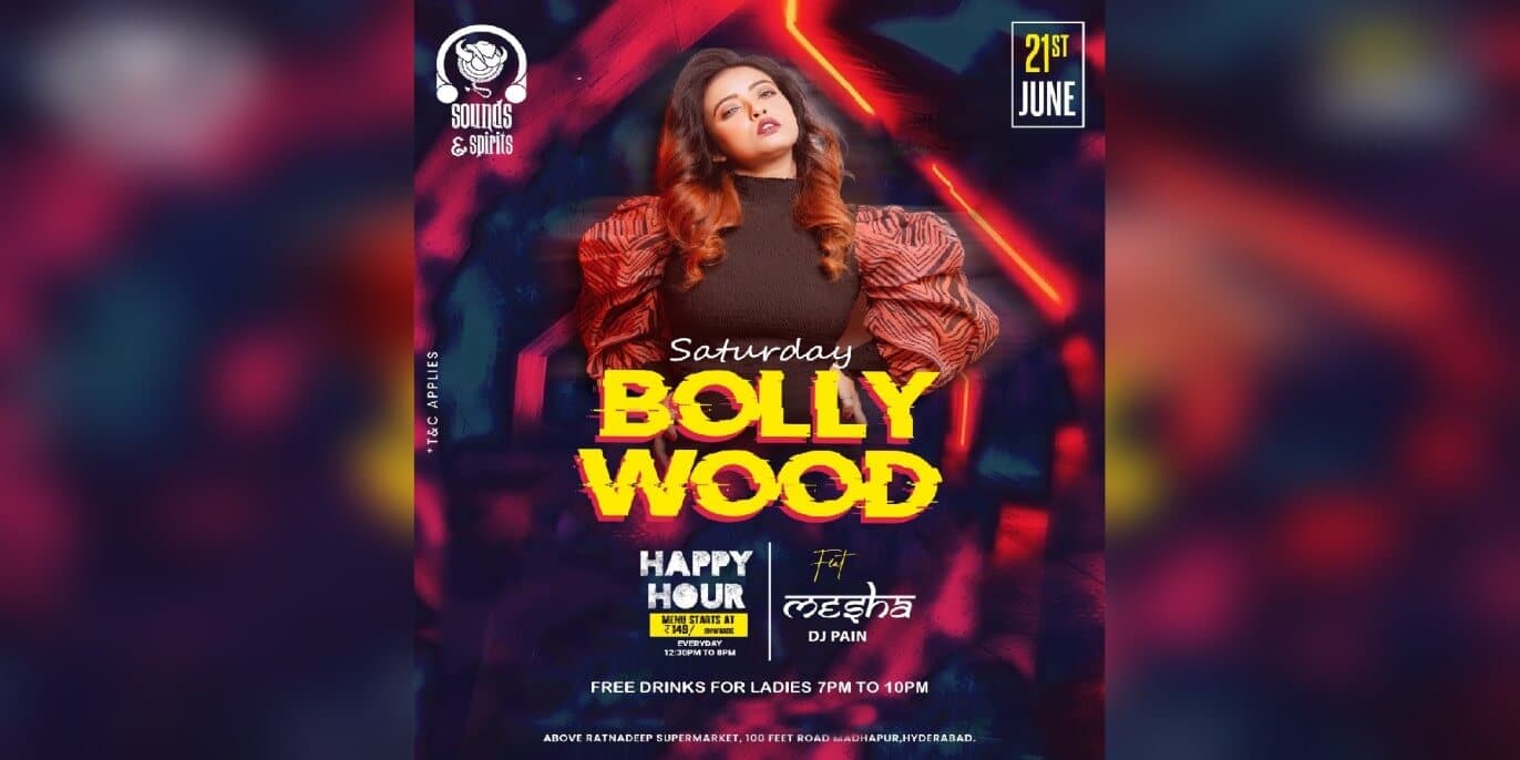 Bollywood Saturday Party Night | Sounds & Spirits