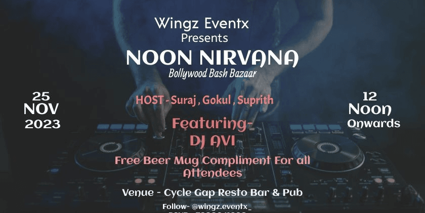 Noon Nirvana Bollywood Bash