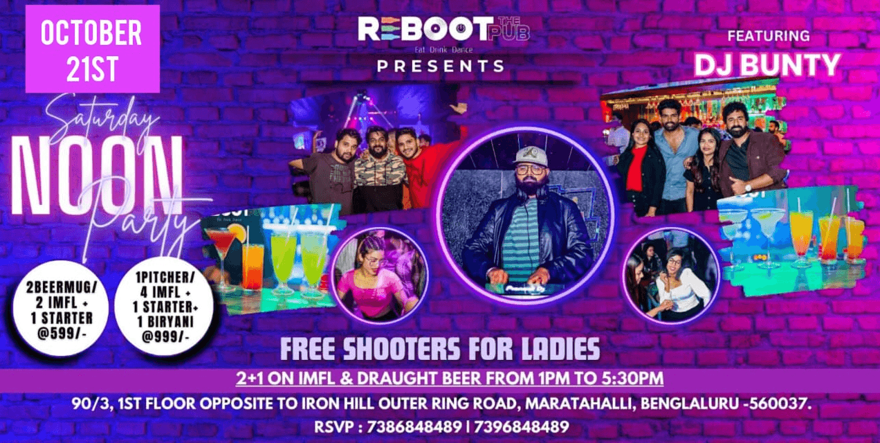 Saturday Noon Party - Happy Hour Prices with Live Dance Floor