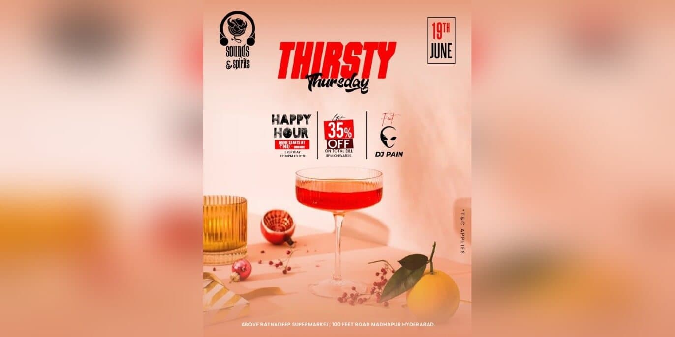 Thirsty Thursday | Sounds & Spirits