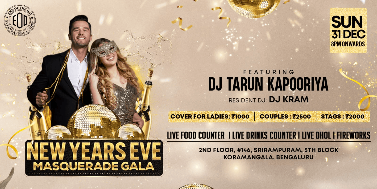 New Year Eve Masquerade Gala | EOD