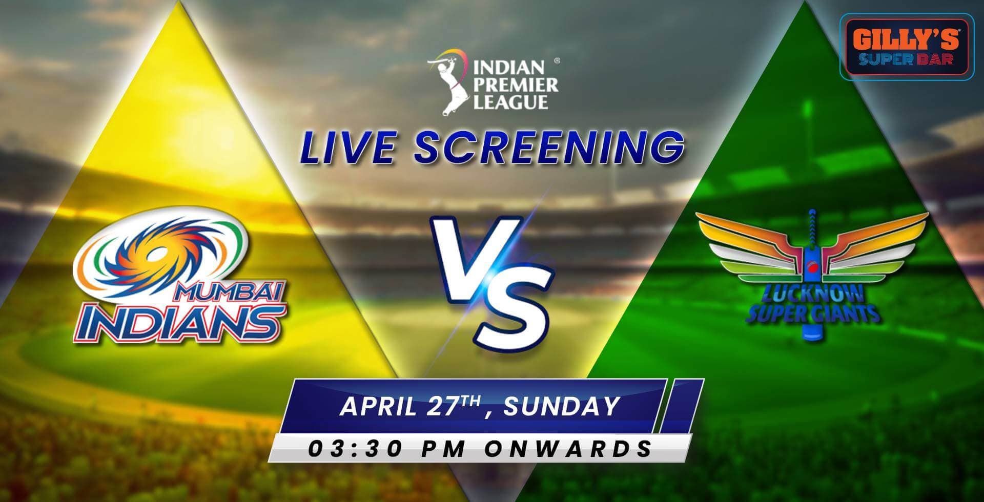 MI Vs LSG | IPL Live Screening 
