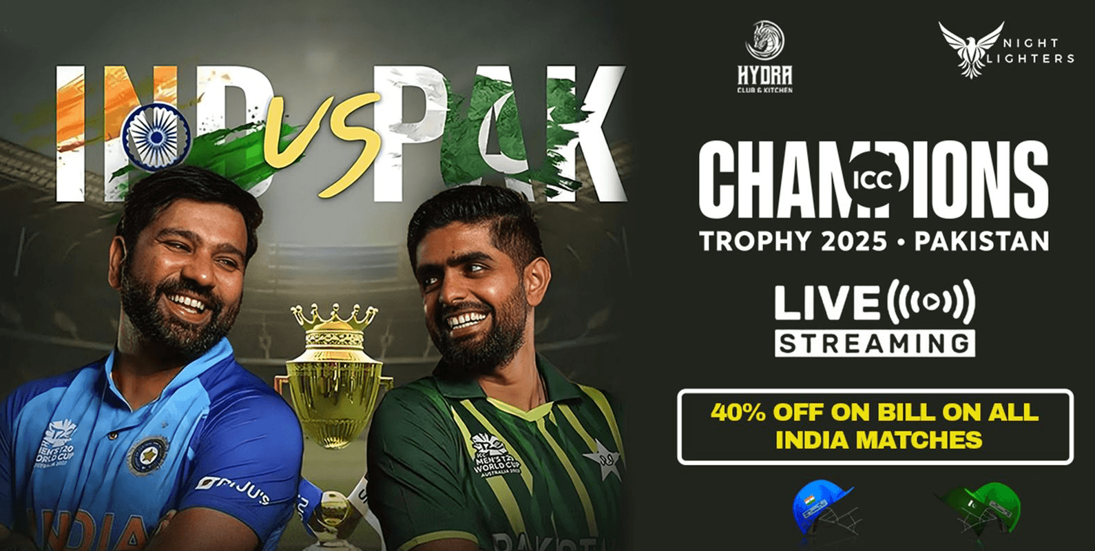 India Vs Pakistan Live At Hydra Club