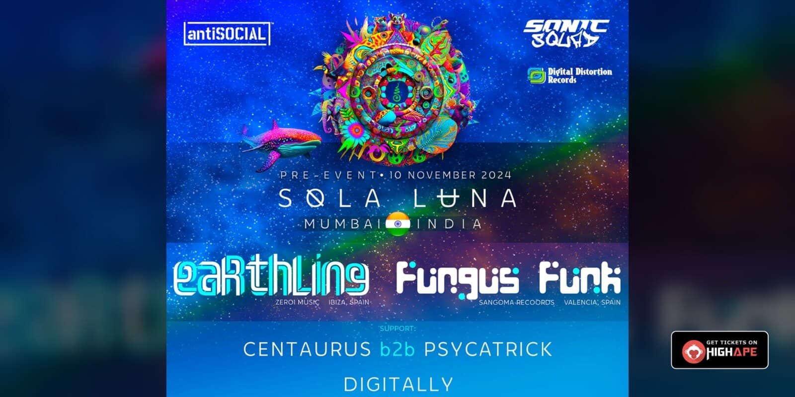 Sola Luna Pre Party Ft Earthling | Antisocial
