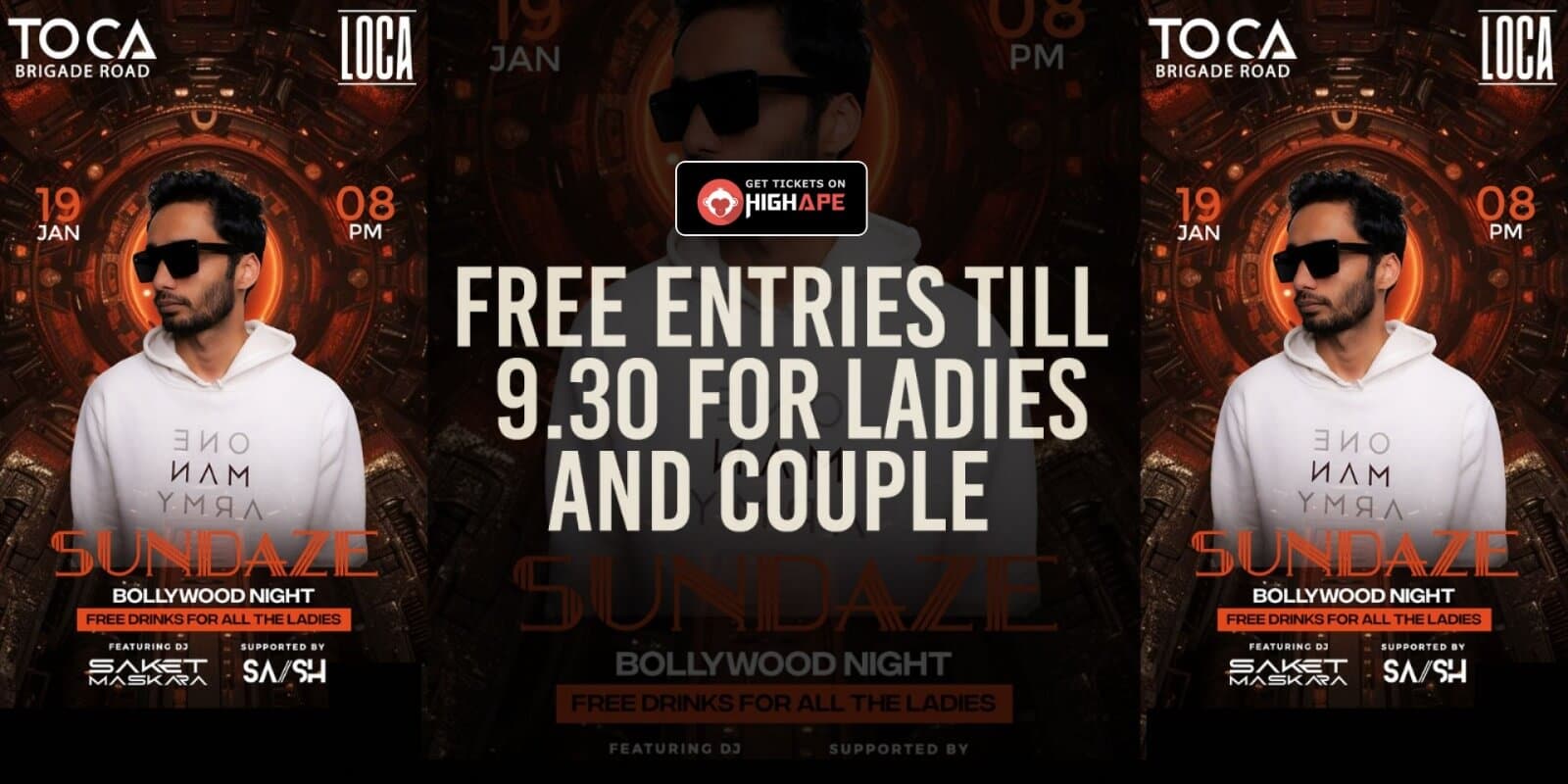 Sundaze Bollywood Night | Toca Brigade