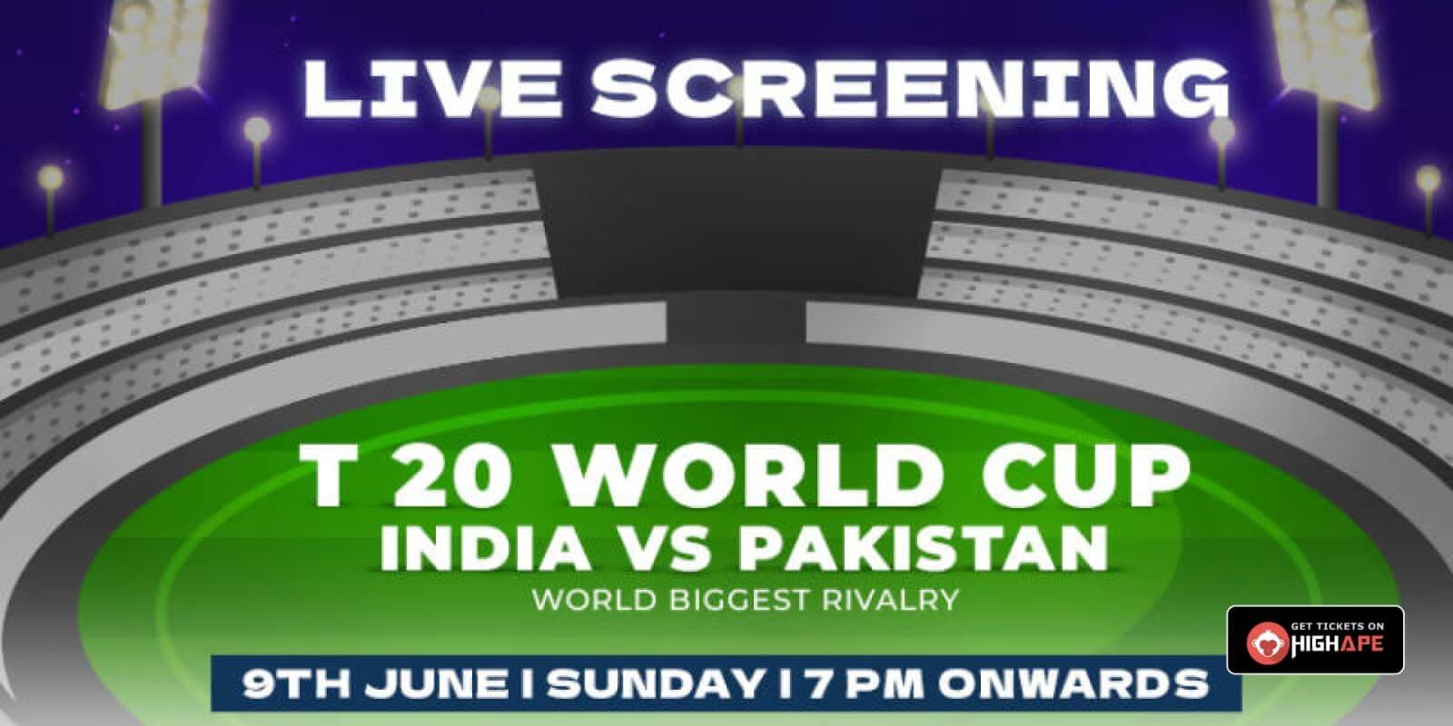 India Vs Pakistan T20 World Cup Live Screening | Hoot Cafe And Brewery
