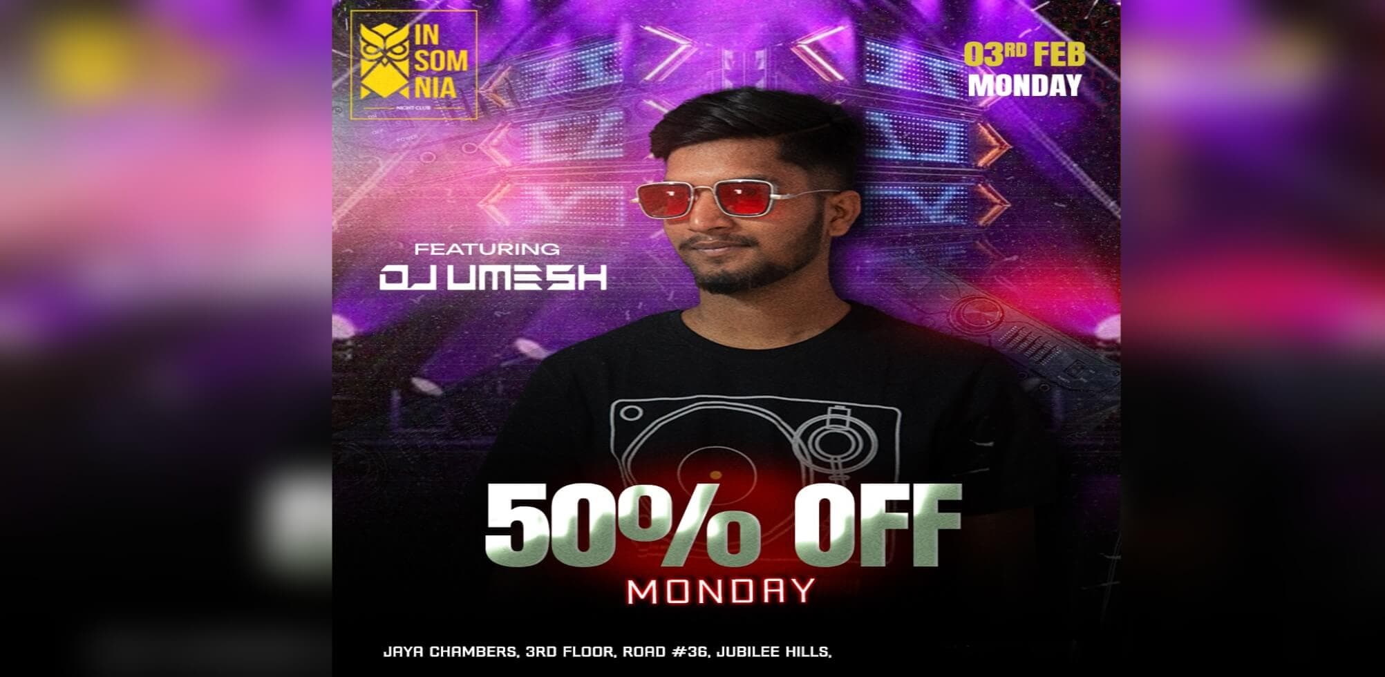 50 Percent Off Monday | Insomnia 