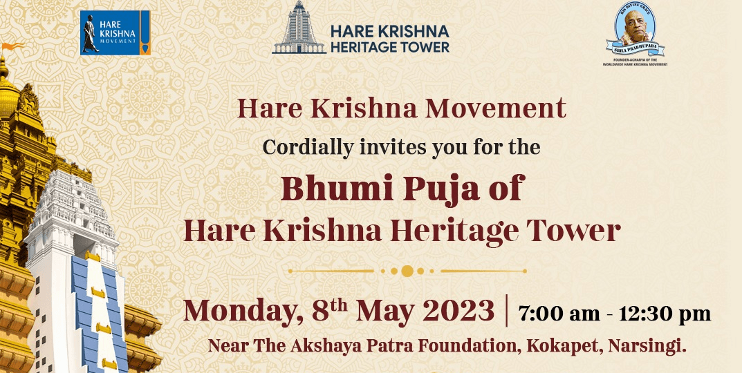 Bhumi Puja | Hare Krishna Heritage Tower