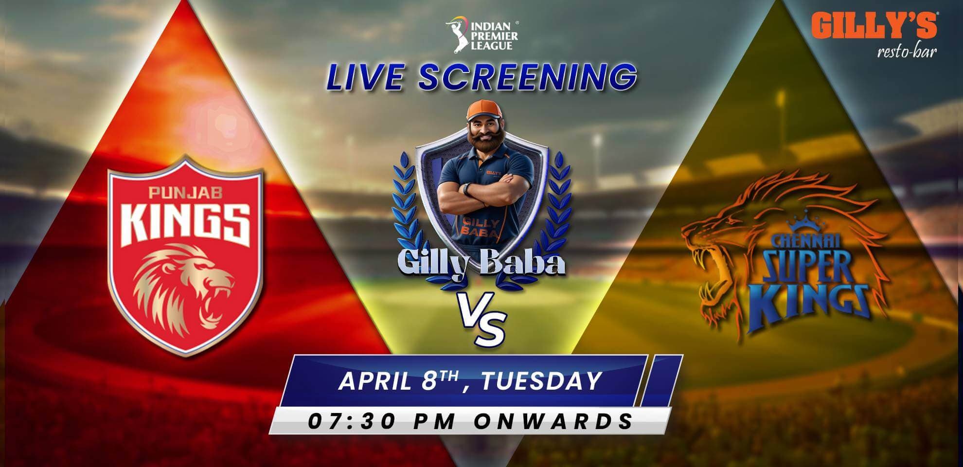 PBSK Vs CSK | IPL Live Screening 