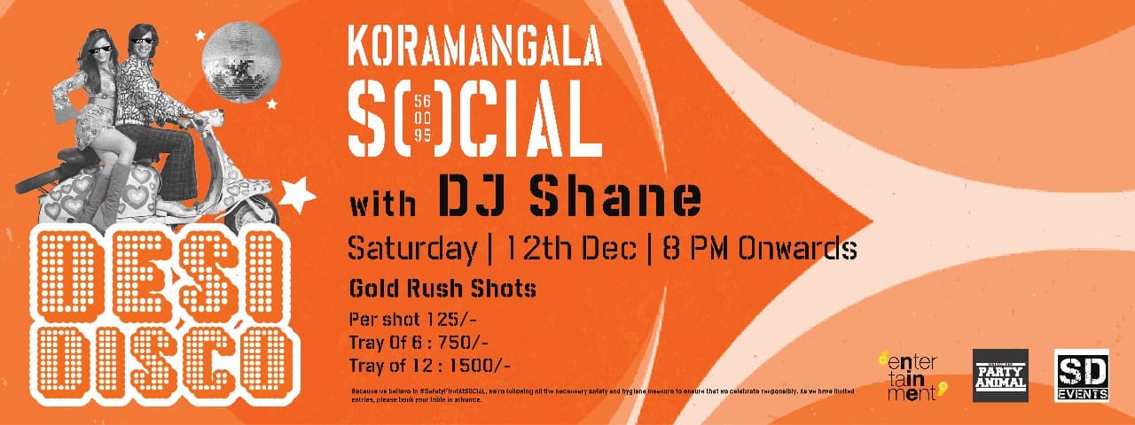 Saturday Let's Party At : Social, Koramangala - Free Entry