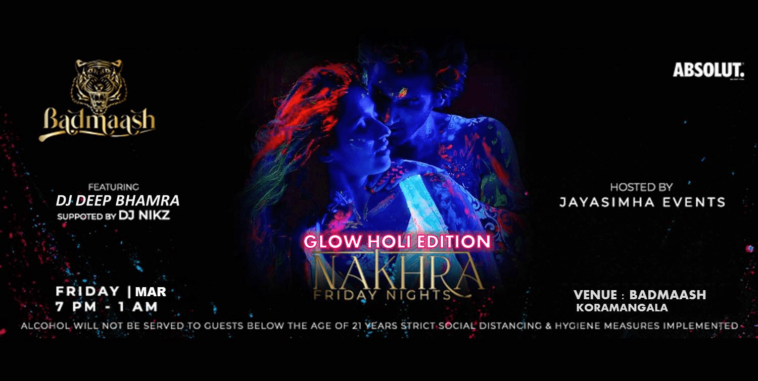 Nakhra Neon Holi Party | Badmaash Lounge