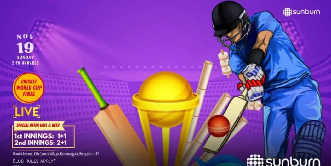 Cricket World Cup Final ICC Screening  | Sunburn Union