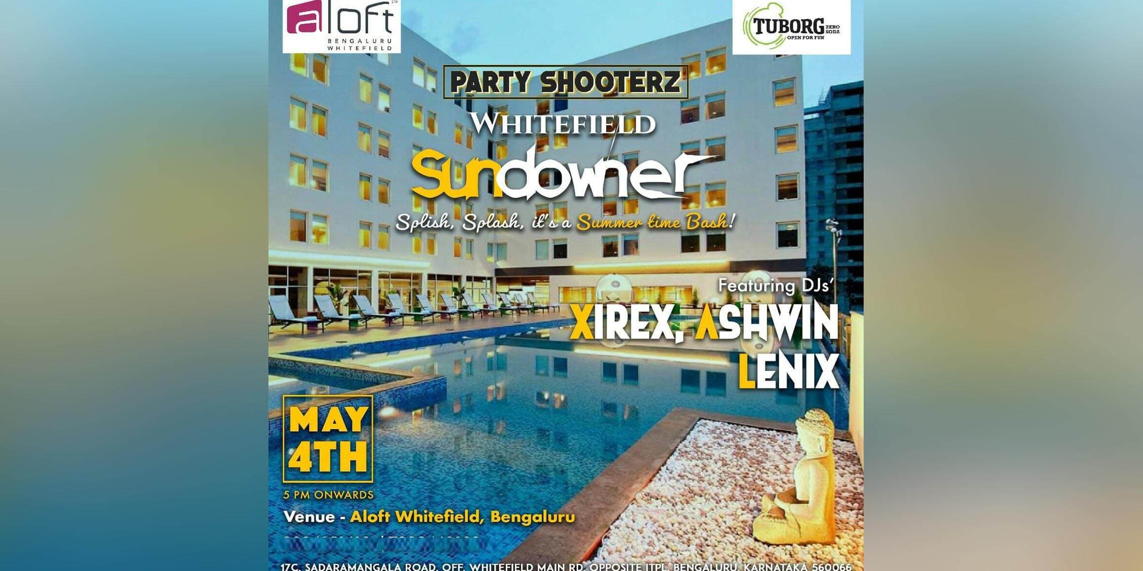 Sundowner Pool Side Party at Aloft Bangalore