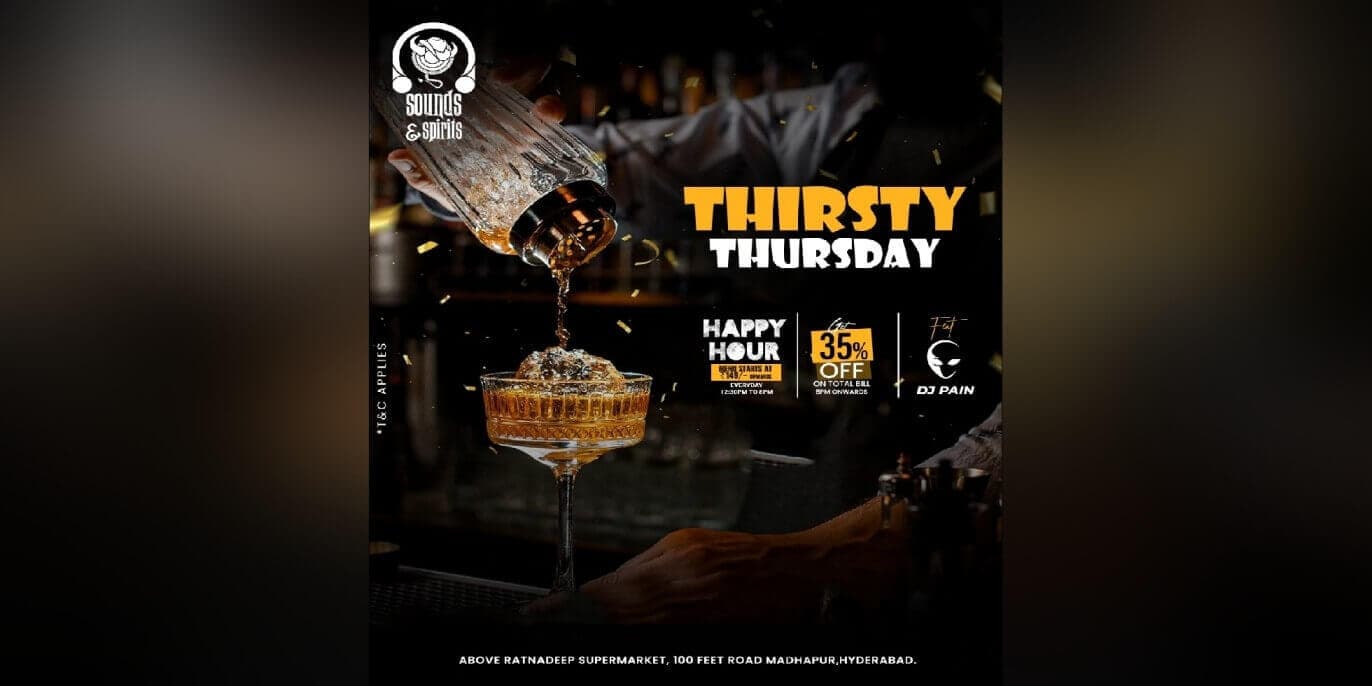 Thirsty Thursday | Sounds & Spirits