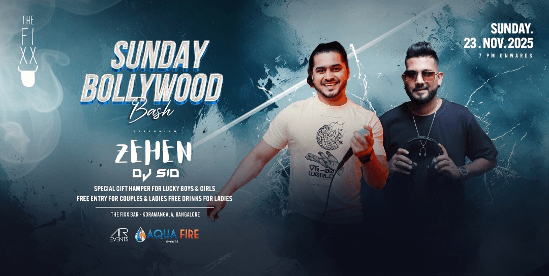 Bollywood Bash Sunday | The Fixx