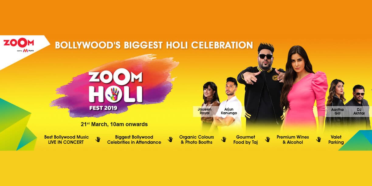 Celebrate Holi With Katrina Kaif And The Bollywood Brigade at The Zoom Holi Fest 2019