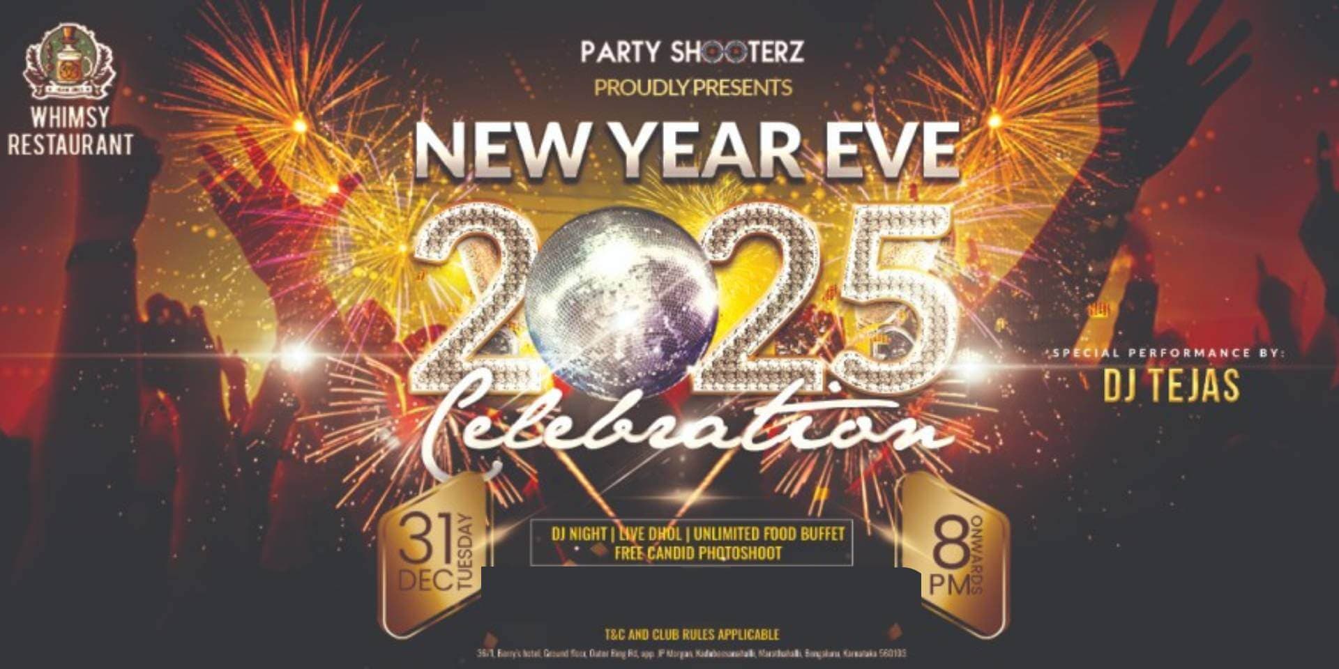 New Year Celebration 2025 | Whimsy Restaurant