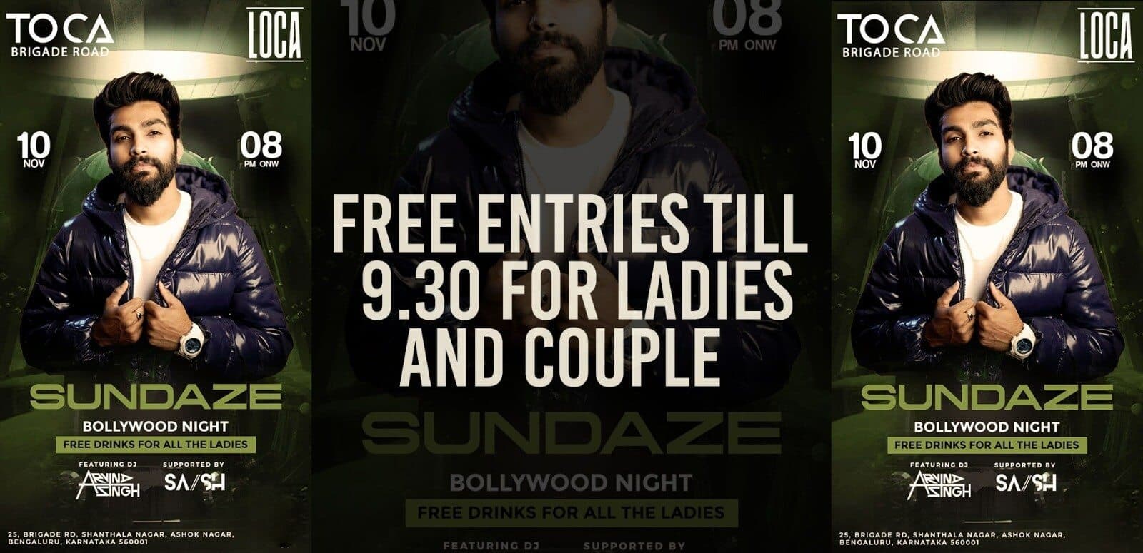Sundaze Bollywood Night | Toca Brigade