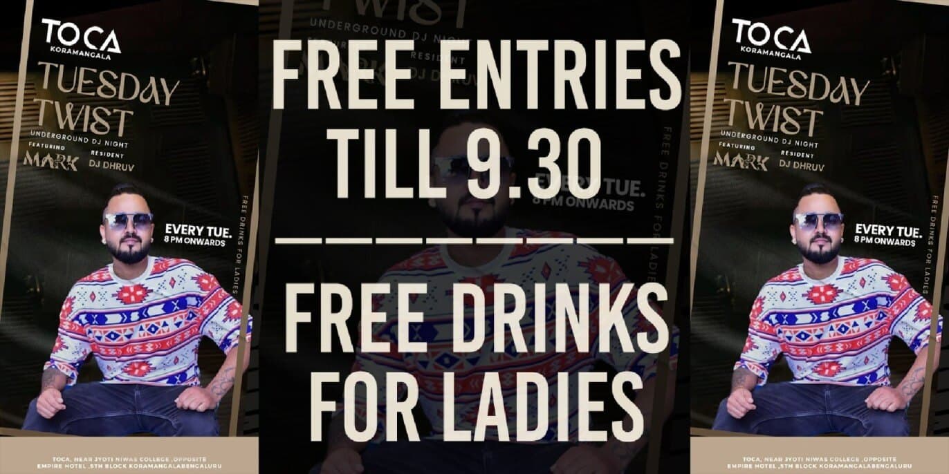 Tuesday Twist Bollywood Night At Toca Koramangala