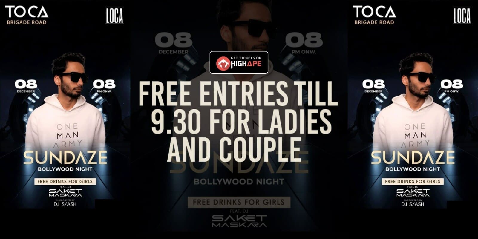 Sundaze Bollywood Night | Toca Brigade