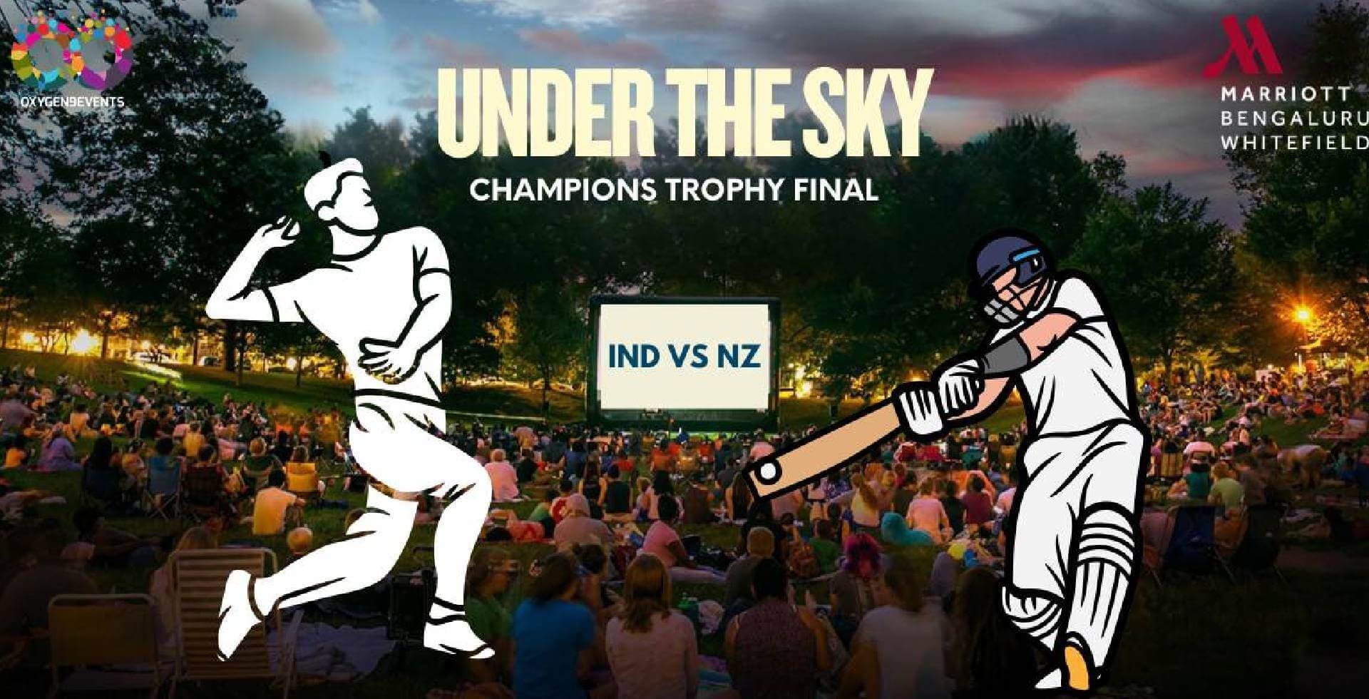 Ind Vs NZ Live Screening - Under The Sky