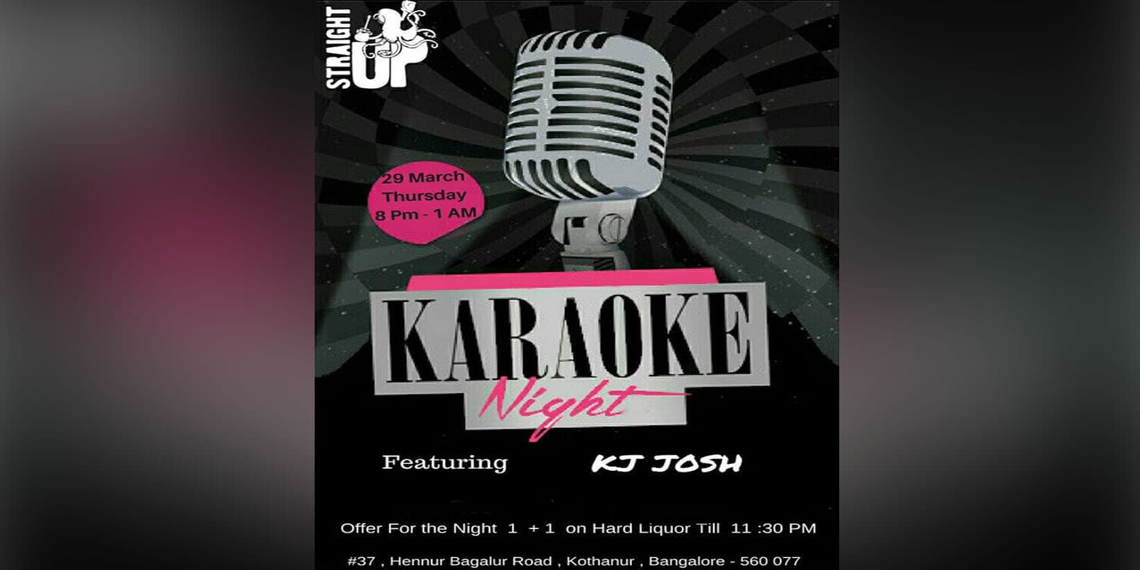 Karaoke Night At Straight Up