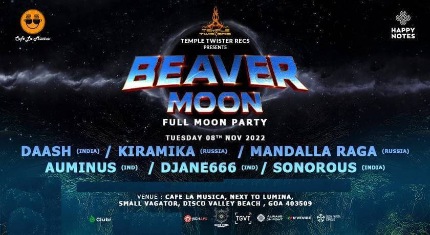 Beaver Moon - Full Moon Party
