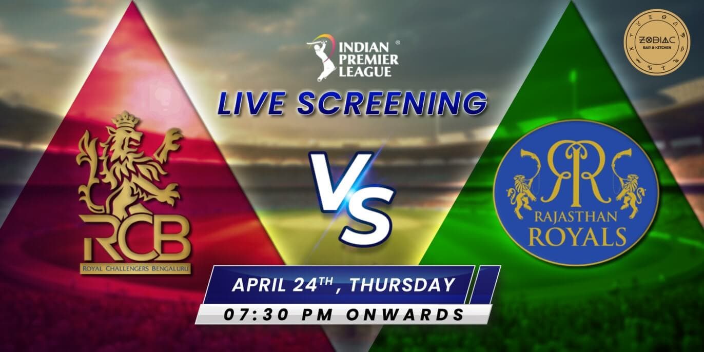 RCB Vs RR | IPL Live Screening 