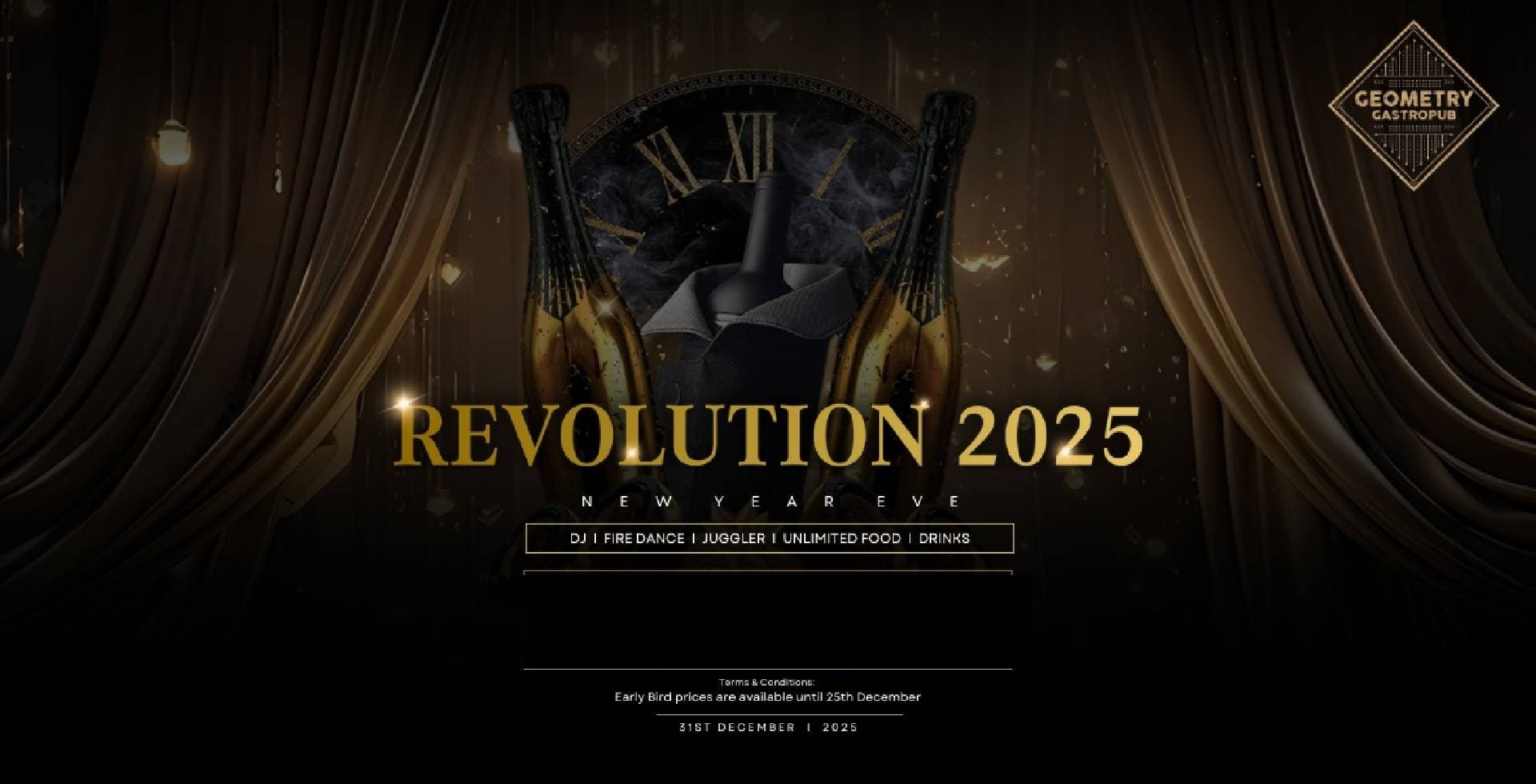 Revolution New Year Eve 2025 | Geometry New Bel Road