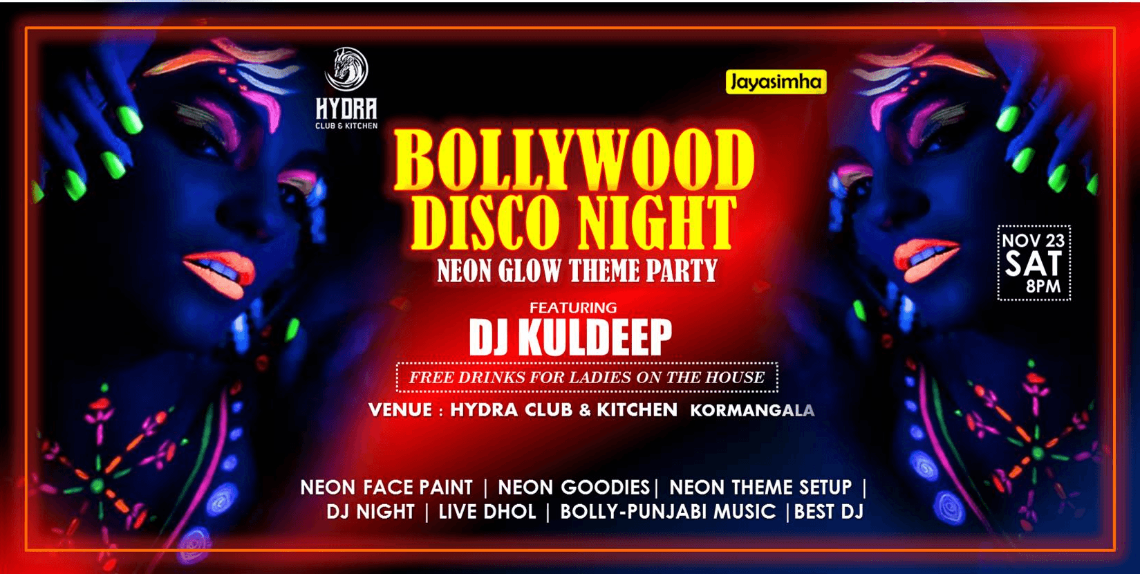Bollywood Disco Night - Neon Theme Party
