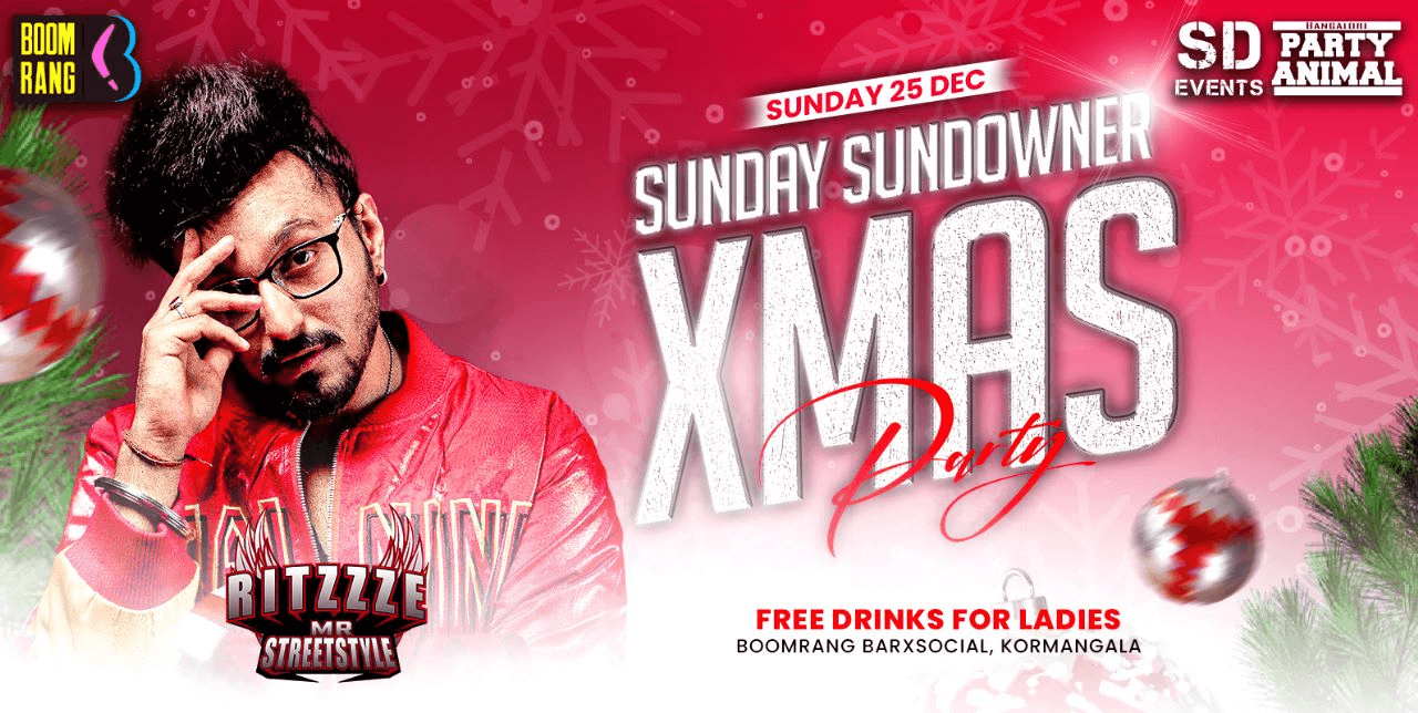 Sunday Christmas Party At - Boomrang Koramangala
