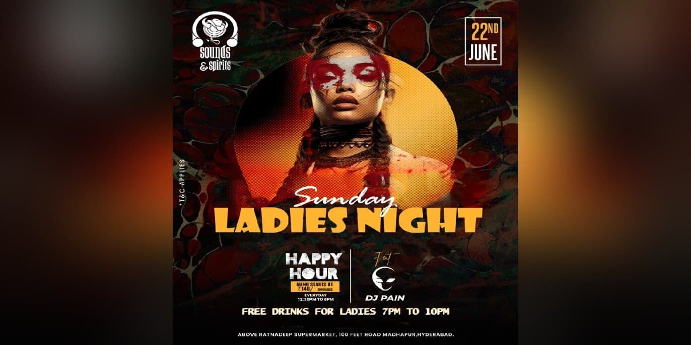 Sunday Bollywood Ladies Night | Sounds & Spirits