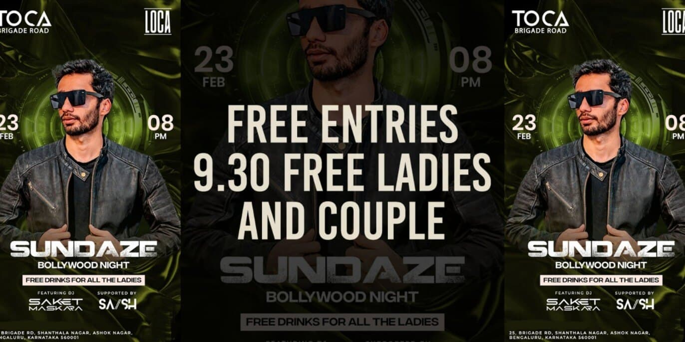 Sundaze Bollywood Night | Toca Brigade