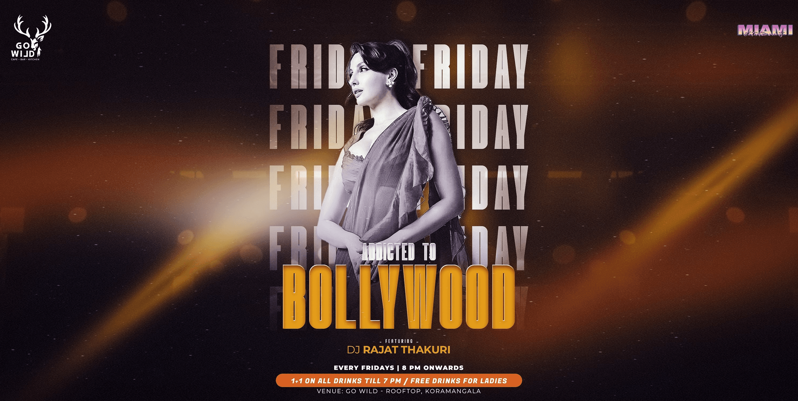 Friday Addicted To Bollywood | Go wild Rooftop