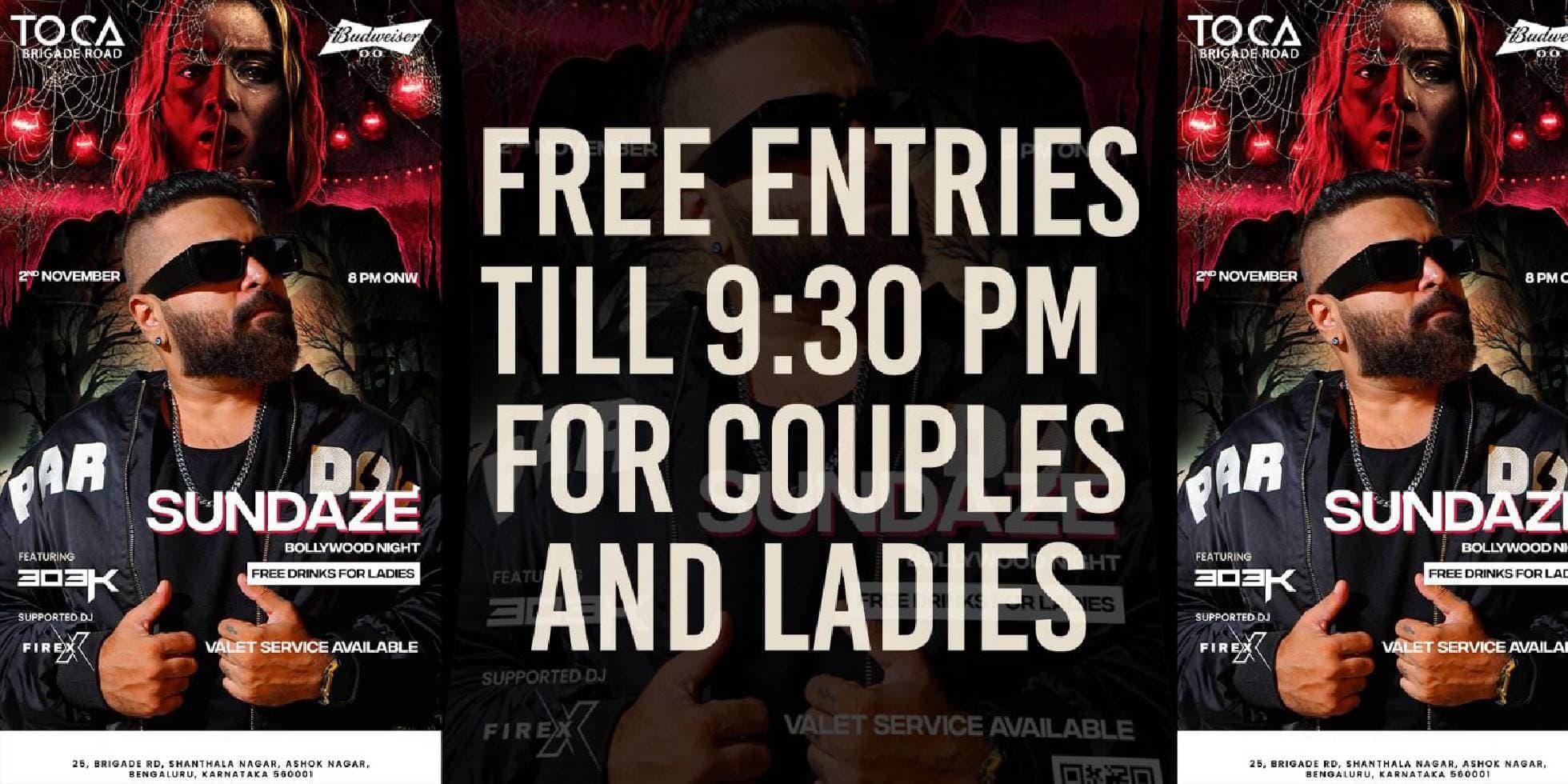 Sundaze Bollywood Night | Toca Brigade