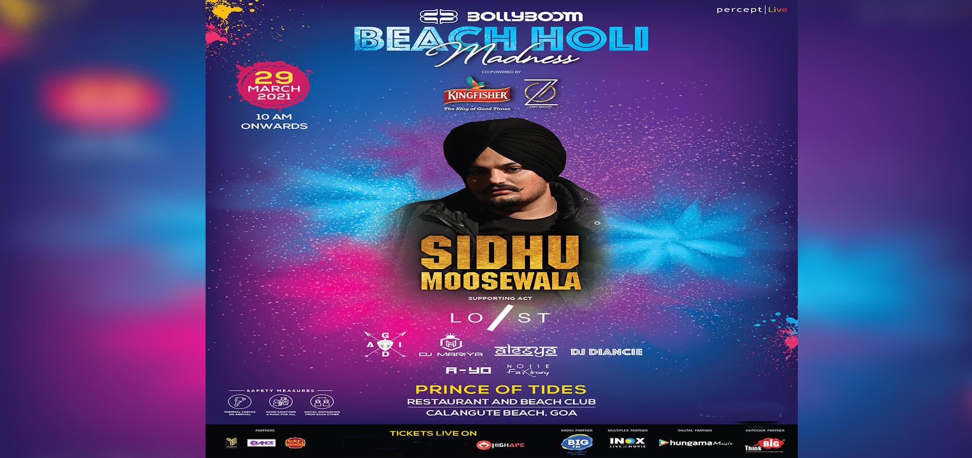 Beach Holi Madness with Sidhu Moosewala Bollywood 