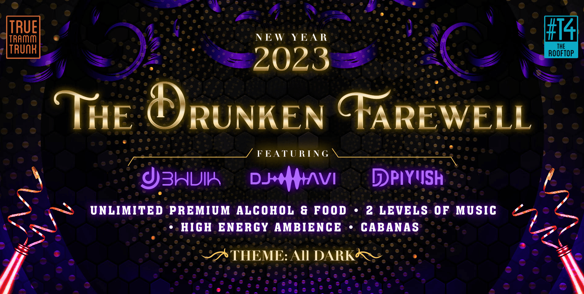 NYE 2023 - The Drunken Farewell At True Tramm Trunk, Juhu