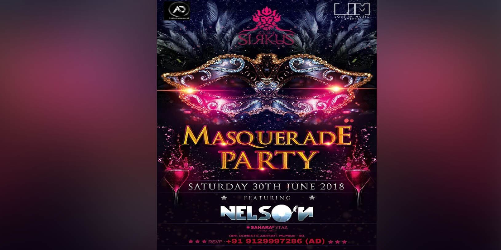 Masquerade Party ft DJ Nelson at Club Sirkus