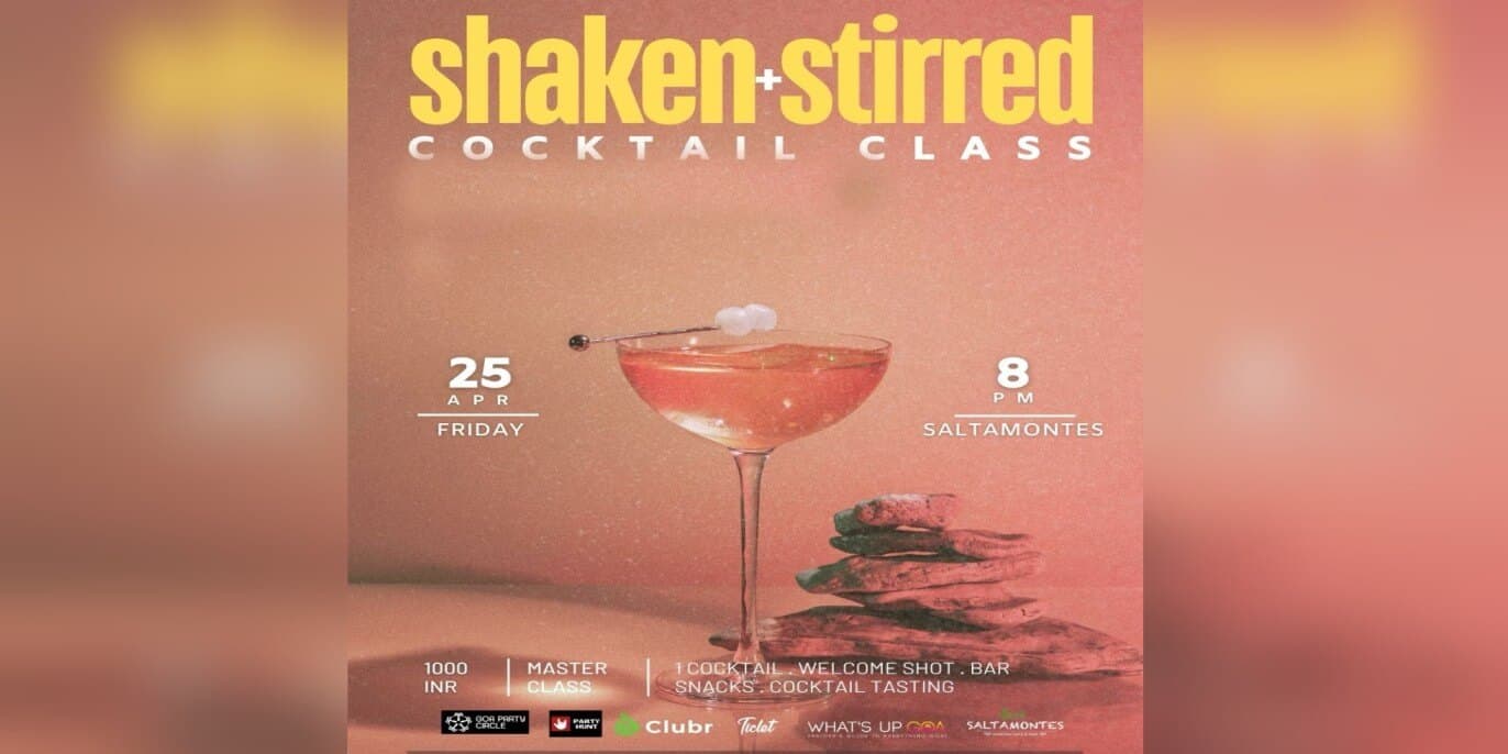Shaken + Stirred Cocktail Glass  | Saltamontes
