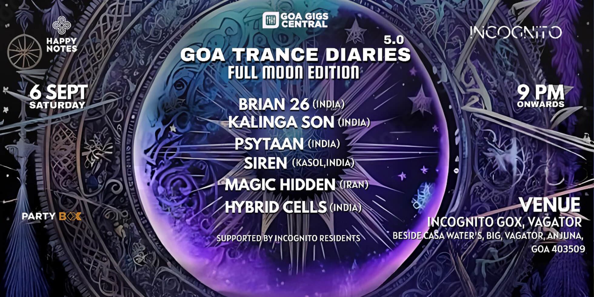 Goa Trance Diaries 5.0 - Full Moon Edition
