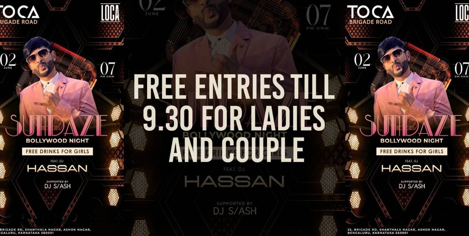 Sunday Sundaze Bollywood Night | Toca Brigade