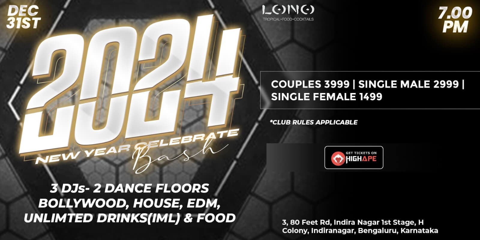 New Year 2024 Party | Lono Tropical Lounge