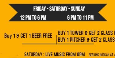 Happy Hour On Weekends