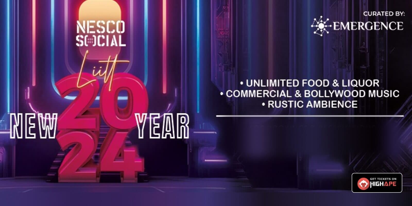 LIITT New Year Eve Party 2024 | Nesco Social