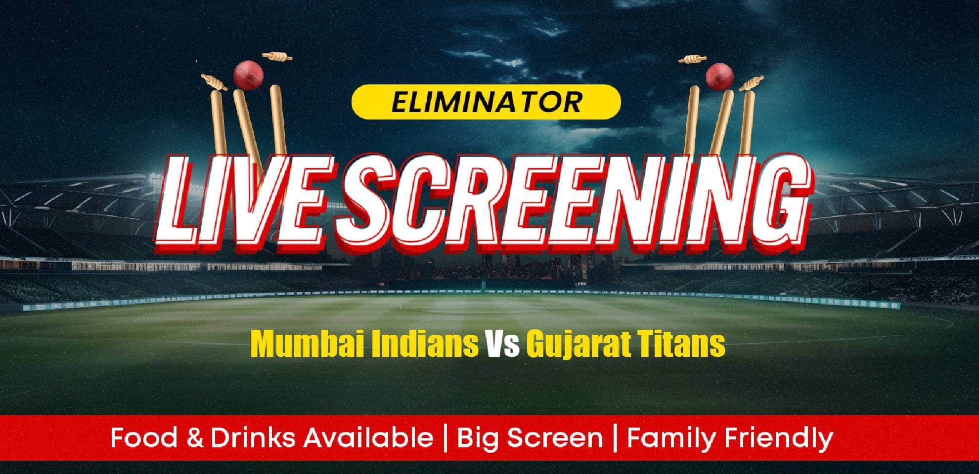 MI Vs GT | IPL Eliminator Live Screening 