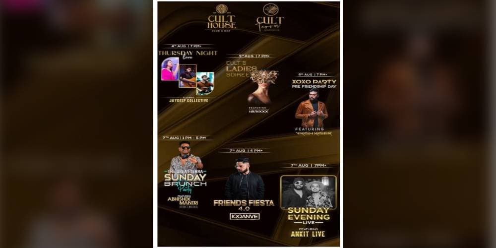 Friendship Weekend Bash At The Cult (House & Terra)