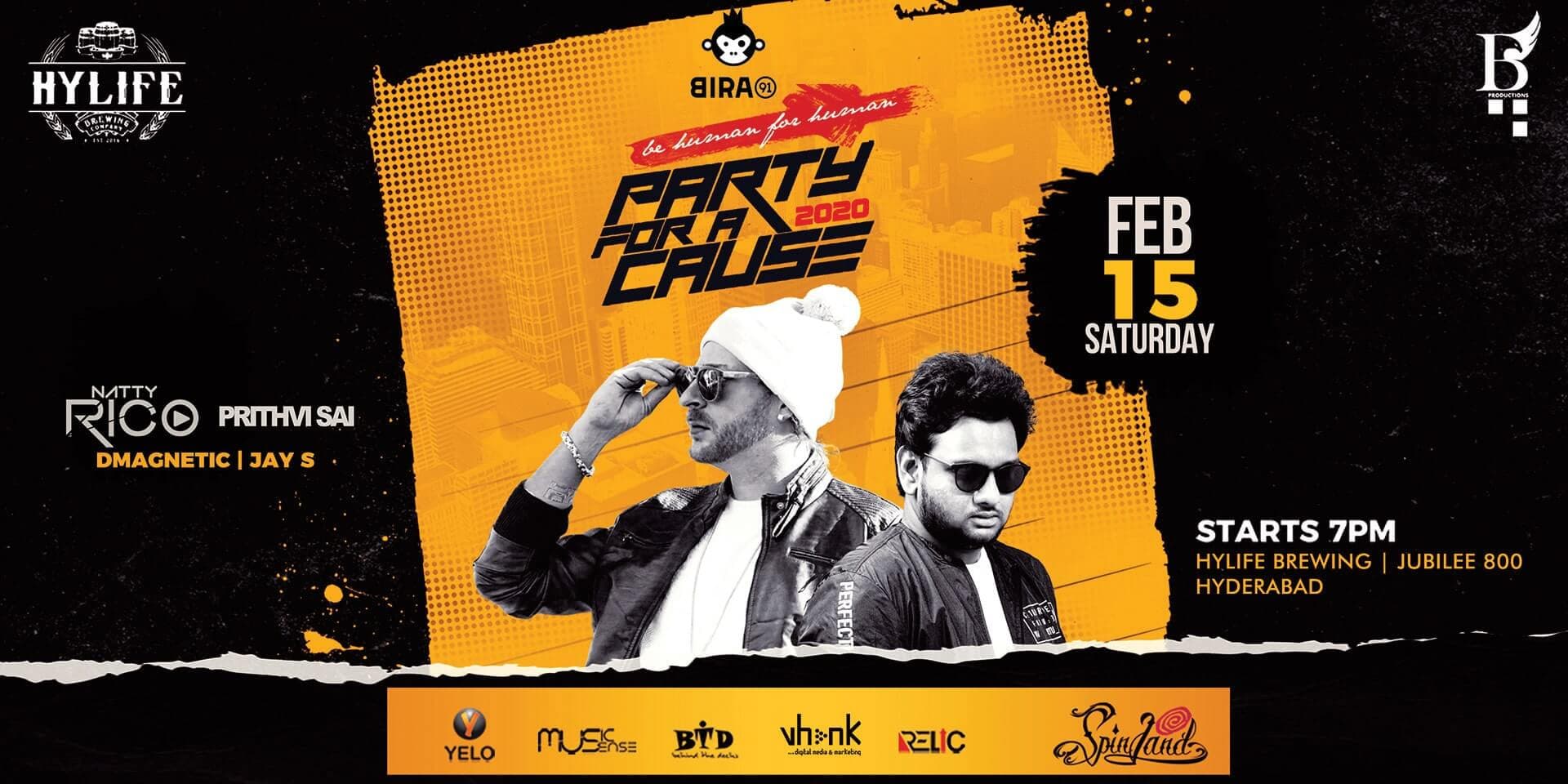 Party For A Cause In Hyderabad Natty Rico +  Prithvi Sai