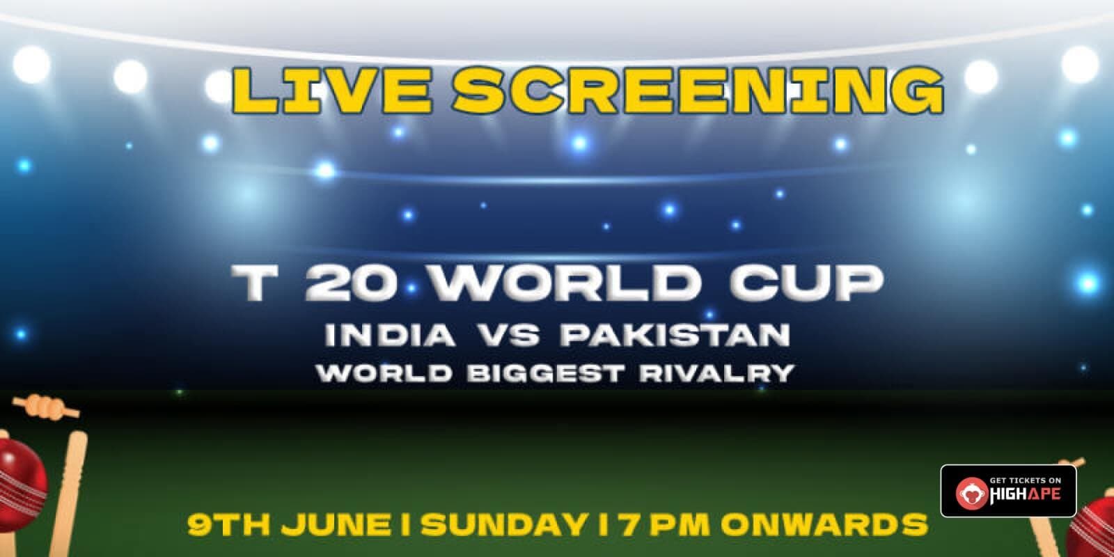 India Vs Pakistan T20 World Cup Live Screening | Reboot The Pub