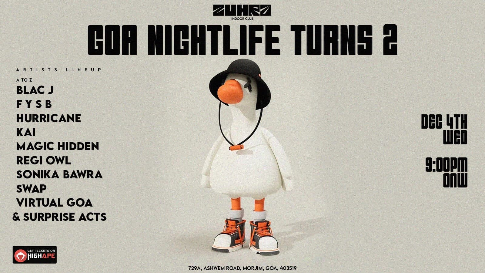 Goa Nightlife Turns 2 | Zuhra