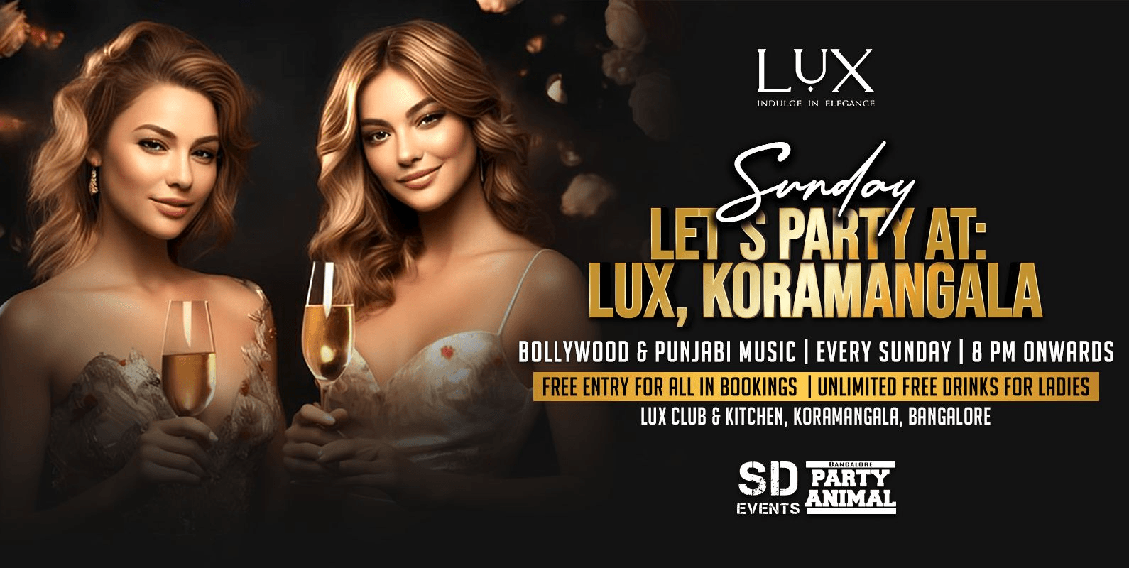 Sunday Lets Party | Lux Pub Koramangala
